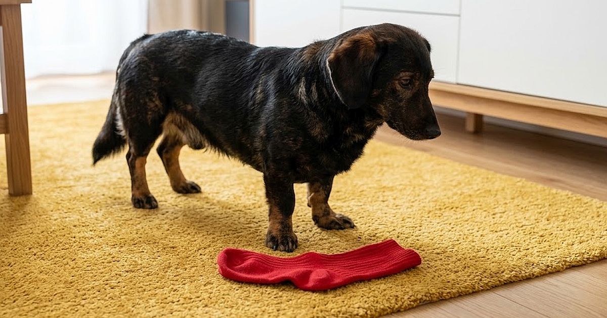 Ponožka v psím žaludku se nerozloží jako jídlo. Veterinář vysvětluje, co rozhoduje o tom, jestli pes skončí na operaci, nebo ne
