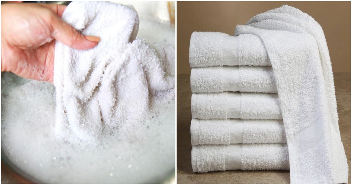 Jak vycistit bílé ručníky?