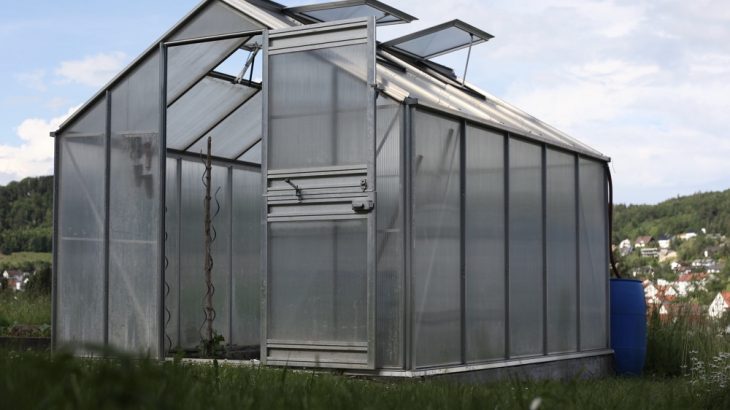 Skleník na zahradě